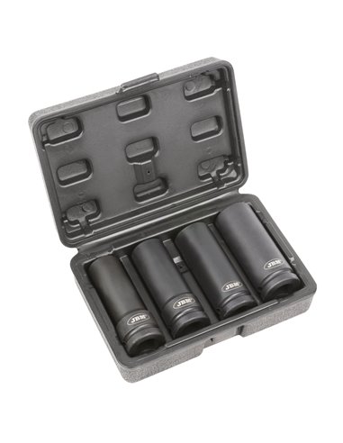 SET DE 4 VASOS DE IMPACTO PARA TORNILLOS DE SEGURIDAD