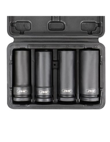 SET DE 4 VASOS DE IMPACTO PARA TORNILLOS DE SEGURIDAD