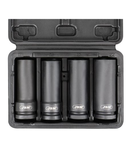 SET DE 4 VASOS DE IMPACTO PARA TORNILLOS DE SEGURIDAD