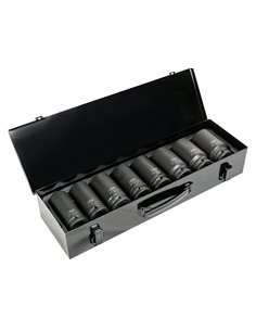SET DE 8 VASOS DE IMPACTO LARGOS HEXAGONALES DE 3/4" 2