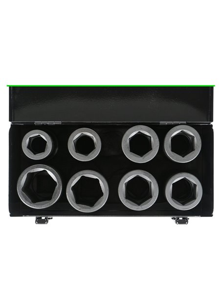 SET DE 8 VASOS DE IMPACTO DE 1" LARGOS