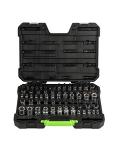 MALETÍN DE VASOS Y PUNTAS TORX / TORX PLUS DE 77 PIEZAS
