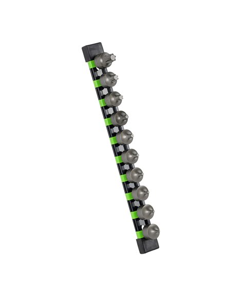 JUEGO DE 10 PUNTAS CORTAS TORX CON VASO DE 3/8" 
