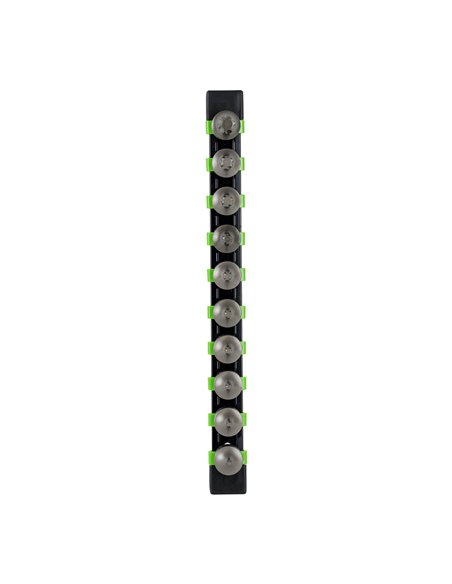 JUEGO DE 10 PUNTAS CORTAS TORX CON VASO DE 3/8" 