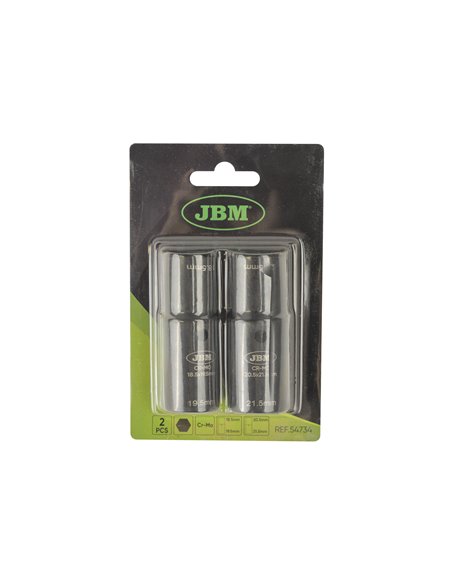 SET DE 2 VASOS DE IMPACTO 1/2" PARA  LLANTAS DE ALUMINIO DE FORD