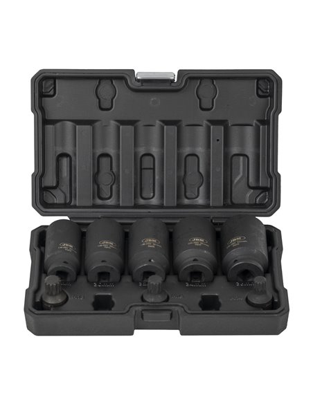 SET DE 5 VASOS HEXAGONALES Y 3 PUNTAS DE IMPACTO XZN DE 1/2"