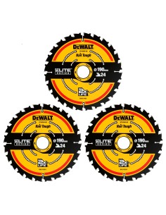 DEWALT PACK DISCO SIERRA CIRCULAR 190x30mm 24D DT10399-QZ (3unds) 2