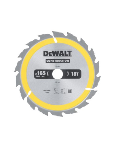 DEWALT DISCO SIERRA 165x20x18D DT1933