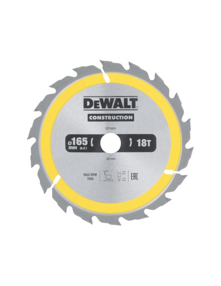 DEWALT DISCO SIERRA 165x20x18D DT1933