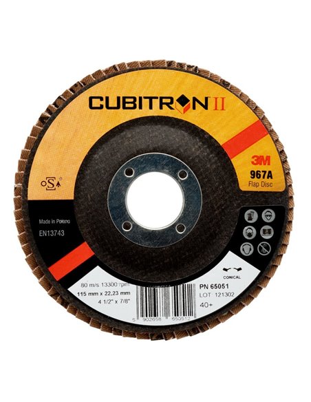 3M DISCO LAMINAS 125mm. 967A GR.80 Cubitron™ II