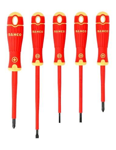 BAHCO JUEGO 5 DESTORNILLADORES BAHCOFIT AISLO 1000V.