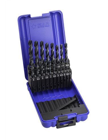 IZAR JUEGO BROCAS DIN338 1-10x0,50 19 pz. 1466