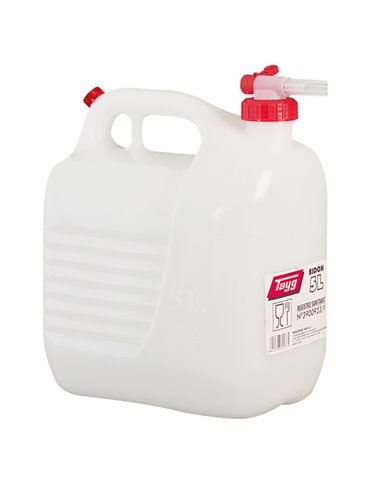 TAYG BIDON PLASTICO C/GRIFO 5 LT.