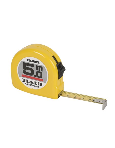 TAJIMA FLEXOMETRO HI-LOCK 5 MT. Cinta 16 mm