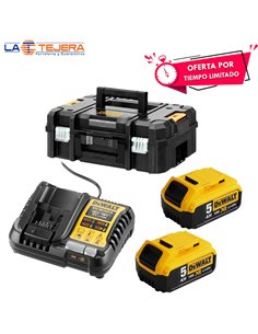 DEWALT KIT MALETIN T-STAK + 2 BATER�AS 5 Ah. + CARGADOR FLEXVOLT XR