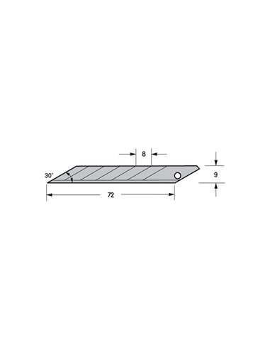 TAJIMA CUCHILLA LCB-39 10 UDS.