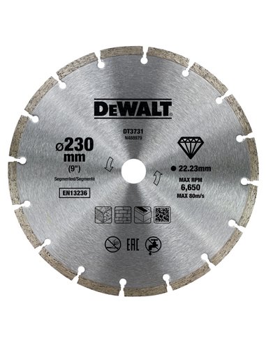 DEWALT DISCO DIAMANTE SEGMENTADO �230x22.2MM. DT3731-QZ
