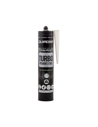 QUIADSA POLIMERO FIJA+PLUS TURBO BLANCO 290ml.