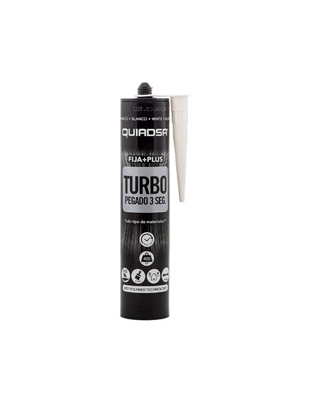 QUIADSA POLIMERO FIJA+PLUS TURBO BLANCO 290ml.