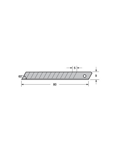 TAJIMA CUCHILLA RECAMBIO 9mm. LCB-30 CAJA 100 PZ.