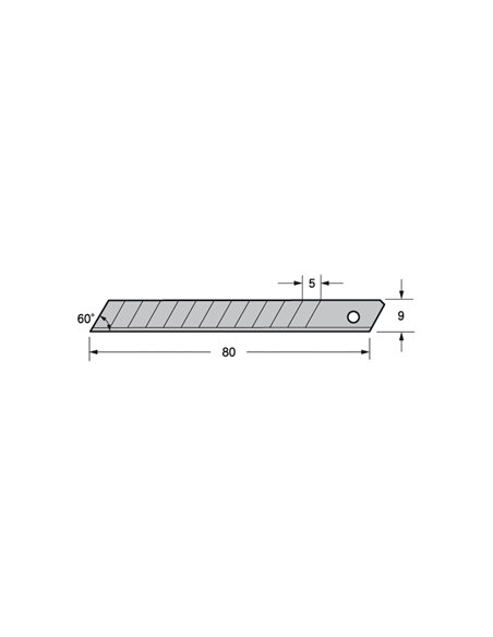 TAJIMA CUCHILLA RECAMBIO 9mm. LCB-30 CAJA 100 PZ.