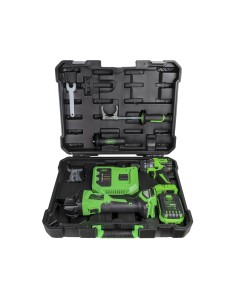JBM KIT AMOLADORA + TALADRO PERCUTOR 20V. 60053C 2