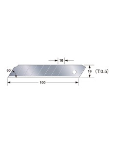 CUCHILLAS CUTTER 18 mm TAJIMA LCB-50 Caja 100 Unidades
