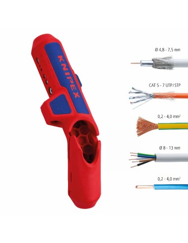 KNIPEX ERGOSTRIP PELACABLE UNIVERSAL 135mm....