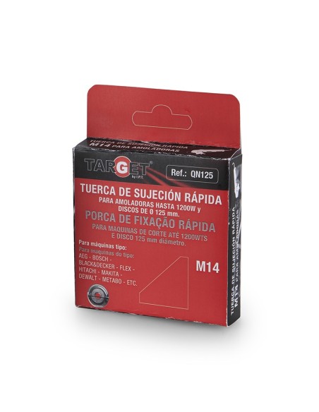 TARGET TUERCA SUJECION RAPIDA P/AMOLADORA 115-230mm M14