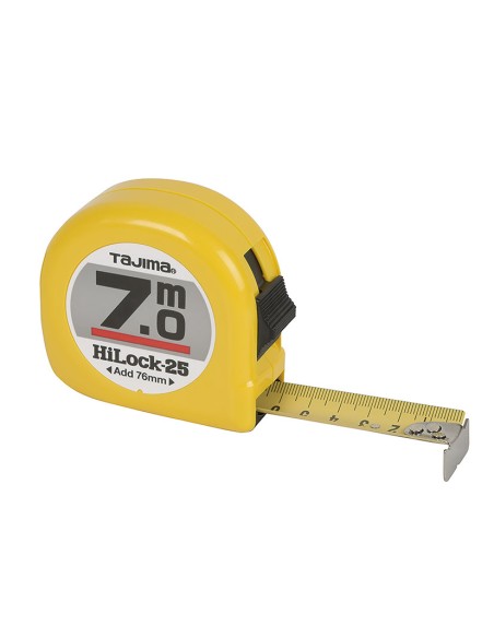 TAJIMA FLEXOMETRO HI-LOCK 7 MT. CINTA 25 MM