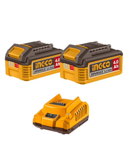 KIT INGCO 3 MAQUINAS BURSHLESS 20V Taladro + Radial + Martillo