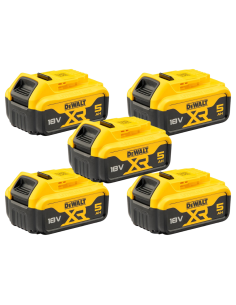 DEWALT KIT 5 BATERIAS XR 18V LI-ON 5.0AH DCB184-XJ