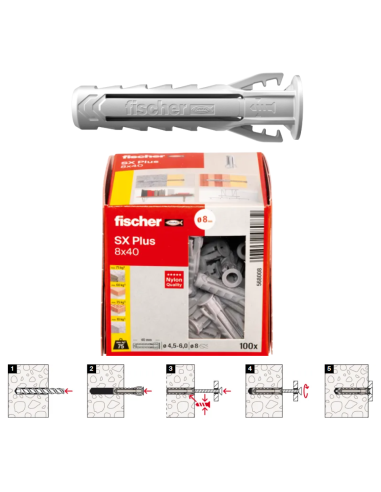 FISCHER TACO SX PLUS 8x40mm. (100)