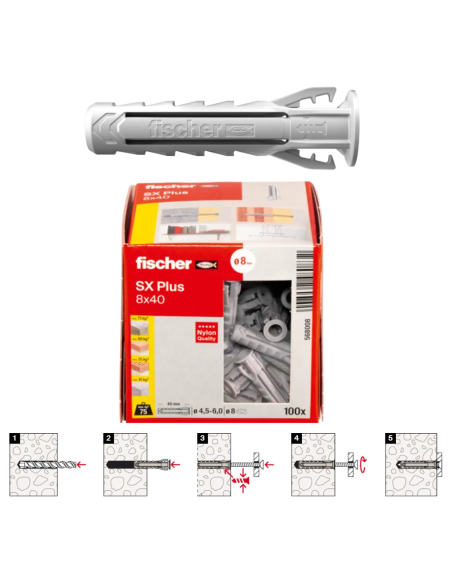 FISCHER TACO SX PLUS 8x40mm. (100)