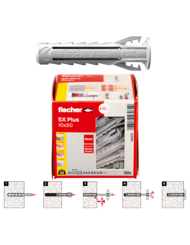 FISCHER TACO SX PLUS 10x50mm. (100)