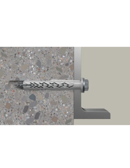 FISCHER TORNILLO SXRL FUS C/TACO NYLON 10x80mm.