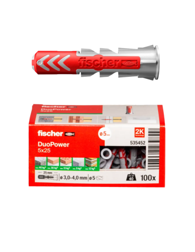 FISCHER TACO DUOPOWER 5x25mm. (100)