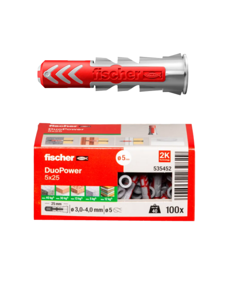 FISCHER TACO DUOPOWER 5x25mm. (100)