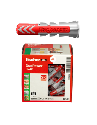 FISCHER TACO DUOPOWER 8x40mm. (100)