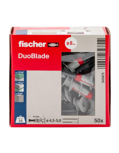 FISCHER TACO PLADUR DUOBLADE CAJA 40 PZ.