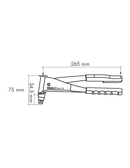 BRALO REMACHADORA MANUAL BM-75 PROFESIONAL