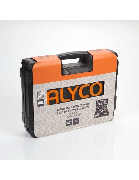 ALYCO JUEGO DE VASOS DE 1/2" -1/4" 108 PZA.