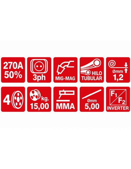 GALA GAR SOLDADORA HILO GALA MIG 2700i 380V. SynergicLine