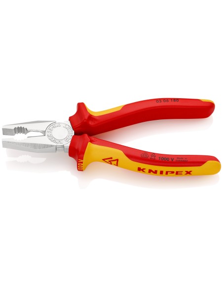 KNIPEX ALICATE UNIVERSAL 180MM. 1000V. 03 06 180