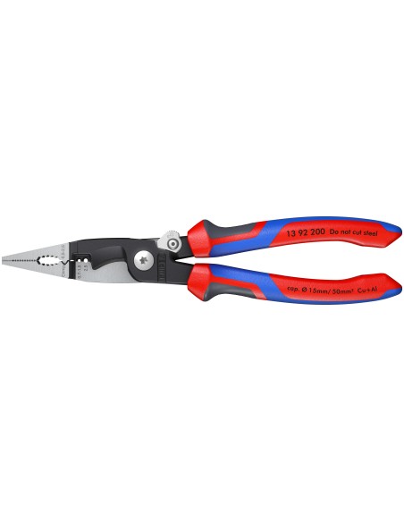 KNIPEX ALICATE PARA INSTALACION ELECTRICA BOCA PLANA 200M. 13 92 200