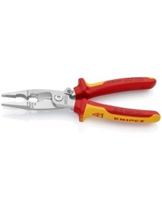 KNIPEX ALICATE PARA INSTALACION ELECTRICA BOCA PLANA 1000V. VDE 200M. 13 96 200 2