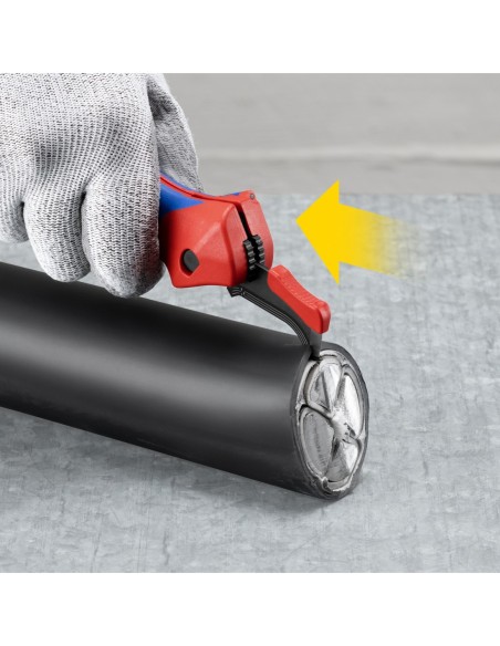 KNIPEX CUCHILLO PELACABLES CON CARRACA 146MM. 1650145SB