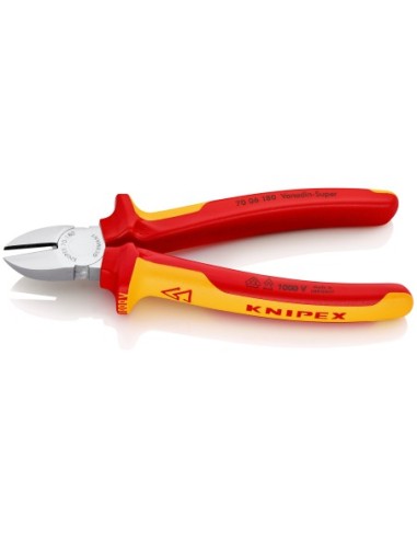 KNIPEX ALICATE CORTE DIAGONAL 1000V VDE 7006 180MM.