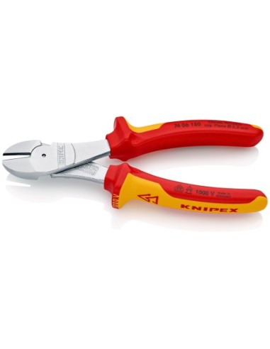 KNIPEX ALICATE CORTE DIAGONAL FUERZA 1000V. VDE 180MM. 74 06 180