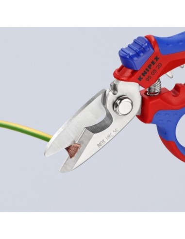 KNIPEX TIJERA ELECTRICISTA 45º 160MM.